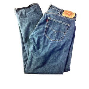 Levi’s 501 Five Button Fly Blue Denim Jeans*Size 38x32  * Dark Wash *EUC